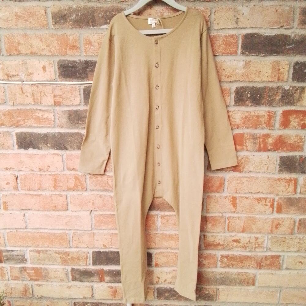 The Simple Folk Workman Playsuit Camel‎ Size 6/7 Years In Camel